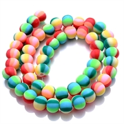 Fimo perler i flotte farver. Candy stil. 8 mm streng. 